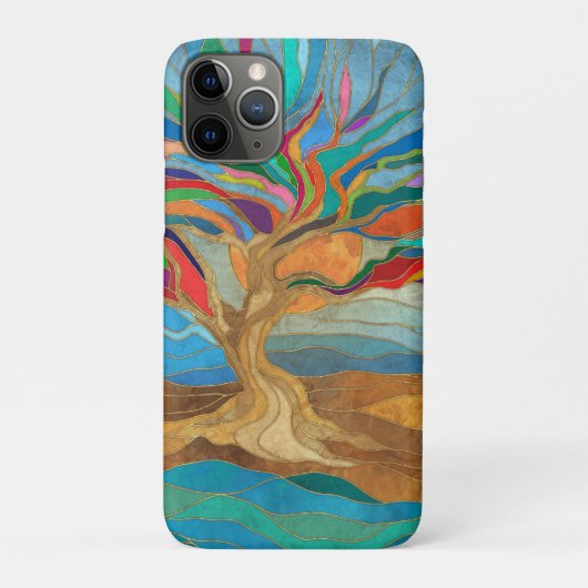 Foliage Fantasy Mozaïek Boom Case-Mate iPhone Case (Achterkant)