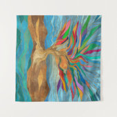 Foliage Fantasy Mozaïek Boom Wandkleed (Voorkant (horizontaal))