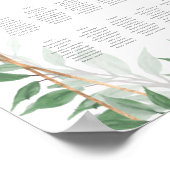 Foliage Faux, geometrisch zitplattegrond Poster (Hoek)