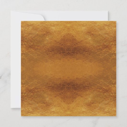 Foliage Faux Gold Calligraphy 50th Jubileum Kaart (Achterkant)