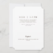 Foliage & Floral Photo Vrijgezellenfeest Ticket Kaart (Achterkant)