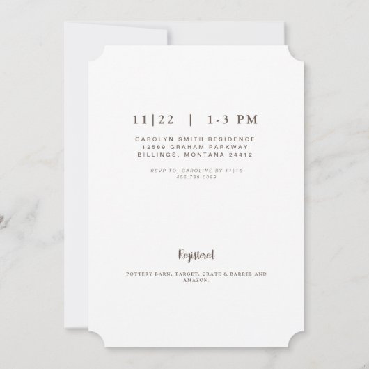 Foliage & Floral Photo Vrijgezellenfeest Ticket Kaart (Achterkant)