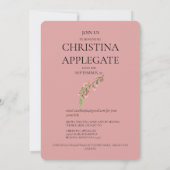 Foliage Foto Vrijgezellenfeest door Mail Soft Tone Kaart (Achterkant)