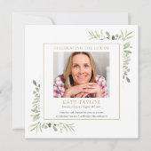 Foliage Funeral Memorial Order of Service Programm (Voorkant)