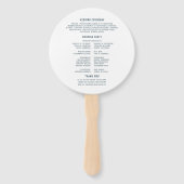 Foliage Garden Fall Leaves Greenery Modern Wedding Handwaaier (Achterkant)