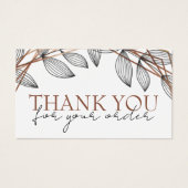 Foliage geometrisch lijst dankzij de kortingskaart visitekaartje (Voorkant)