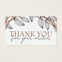 Foliage geometrisch lijst dankzij de kortingskaart visitekaartje