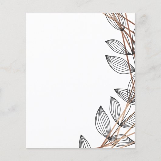 Foliage Geometrische Lijst Flyer (Achterkant)