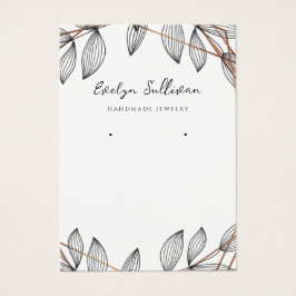 Foliage geometrische lijst juwelenkaart visitekaartje