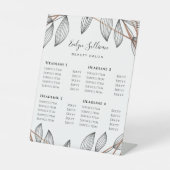 Foliage Geometrische Lijst Prijslijst Pedestal Sig Reclamebord Met Voetstuk (Voorkant)