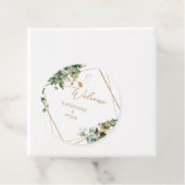 Foliage & Gouden Namen Bruiloft Dank u Bedankjes Labels (In situ)