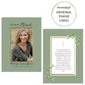 Foliage Gouden Orthodoxe Foto Gedenkteken Gebed Ka Plaatskaartje