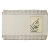 Foliage Greenery Leaf Neutral Beige Badmat (Voorkant)
