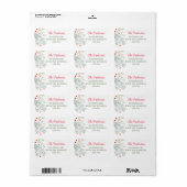 Foliage Greenery Vakantieadres Label (Full Sheet)