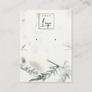 Foliage Handmade Paper Texture Earning Ketting Visitekaartje
