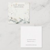 Foliage Handmade Paper Texture Ketting Display Vierkante Visitekaartje (Voorkant / Achterkant)