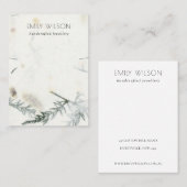 Foliage Handmade Paper Texture Ketting Display Visitekaartje (Voorkant / Achterkant)