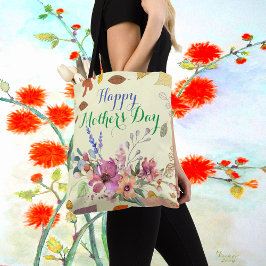 Foliage Happy Mothers Day Flora Tote Bag
