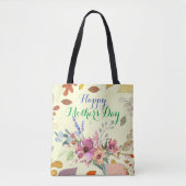 Foliage Happy Mothers Day Flora Tote Bag (Voorkant)
