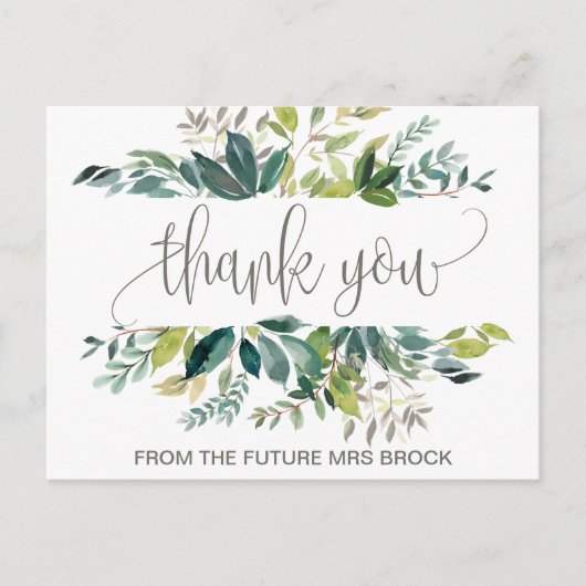 Foliage Hartelijk dank Briefkaart (Voorkant)