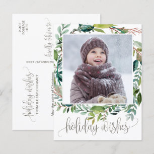 Foliage Holiday maakt kerstfoto Briefkaart