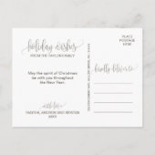 Foliage Holiday maakt kerstfoto Briefkaart (Achterkant)