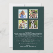 Foliage Jaar in Review kerstfoto Feestdagenkaart (Achterkant)