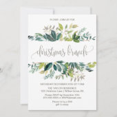 Foliage KerstBrunch Kaart (Voorkant)