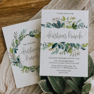 Foliage KerstBrunch Kaart