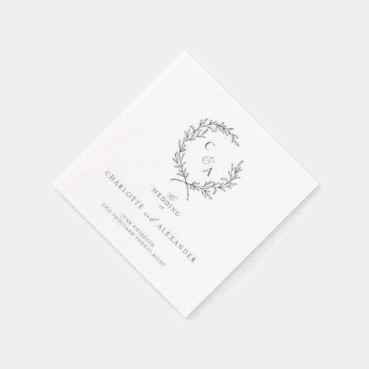  Foliage Krans, Fine Art Servet (Hoek)