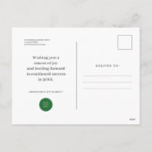 Foliage krans op hout | Spirits helder maken Feestdagenkaart (Achterkant)