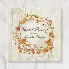 Foliage krans rood bitterzoete Herfst Vrijgezellen Bedankjes Labels