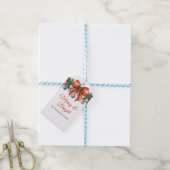 Foliage Krans Vrolijk & Bright Holiday Cadeaulabel (Met Touw)