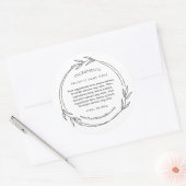 Foliage Leaf Ingredients Product Label Stickers (Envelop)