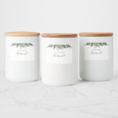 Foliage Leaf Lijst Bridesmaid Candle Label Voedselcontainer Etiket (Flessen)