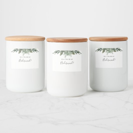 Foliage Leaf Lijst Bridesmaid Candle Label Voedselcontainer Etiket (Flessen)