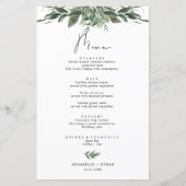 Foliage Leaf-menukaart (Voorkant)