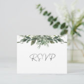 Foliage Leaf RSVP Briefkaart (Staand voorkant)