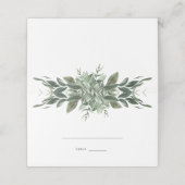 Foliage Leaf Weddenschap Place Card Plaatskaartje (Buitenkant ongevouwen)