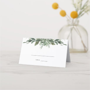 Foliage Leaf Weddenschap Place Card Plaatskaartje