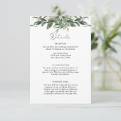 Foliage lef-afsluitkaart informatiekaartje (Staand voorkant)