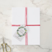 Foliage Merry kerst Cadeaulabel (Met Touw)