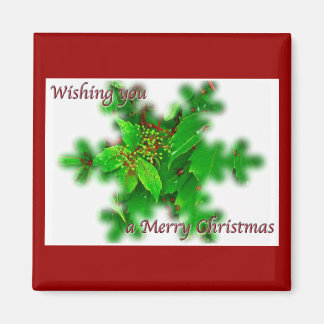 Foliage Merry Kerstmagneet Magneet