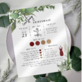Foliage Minimale teksthandleiding Bridesmaid-infor