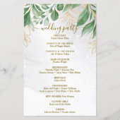 Foliage-minimalisprogramma voor bruiloft (Achterkant)