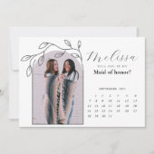 Foliage Moderne Arch Bridesmaid proposal Kaart (Voorkant)