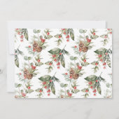 Foliage Nutkraker Sugar Plum Fairy Birthday Kaart (Achterkant)