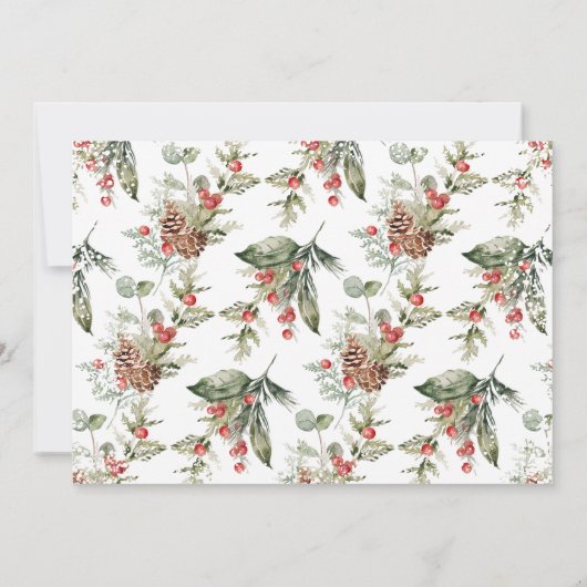 Foliage Nutkraker Sugar Plum Fairy Birthday Kaart (Achterkant)