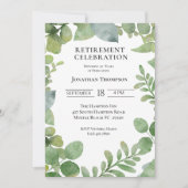 Foliage Pensioen Feest Viering Kaart (Voorkant)