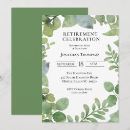 Foliage Pensioen Feest Viering Kaart